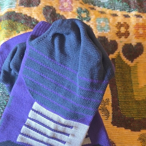 Purple Geometric Pattern Socks - Picture 6 of 7